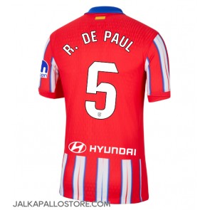 Atletico Madrid Rodrigo De Paul #5 Kotipaita 2024-25 Lyhythihainen